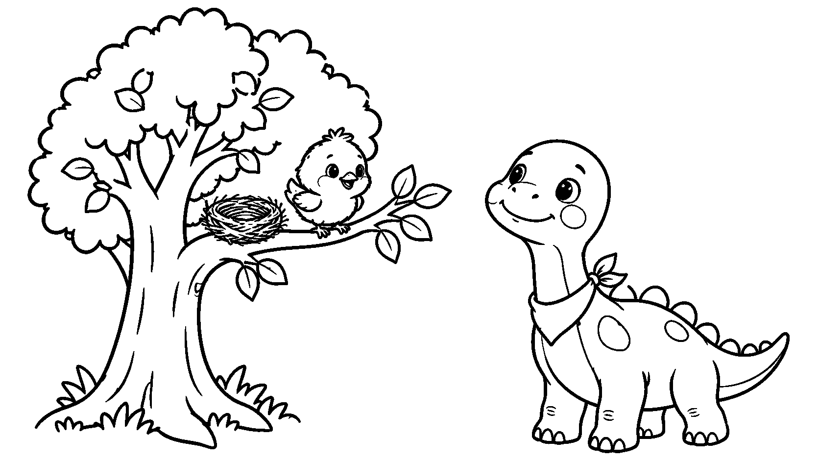Riko Finds Animal Homes — Coloring page sample
