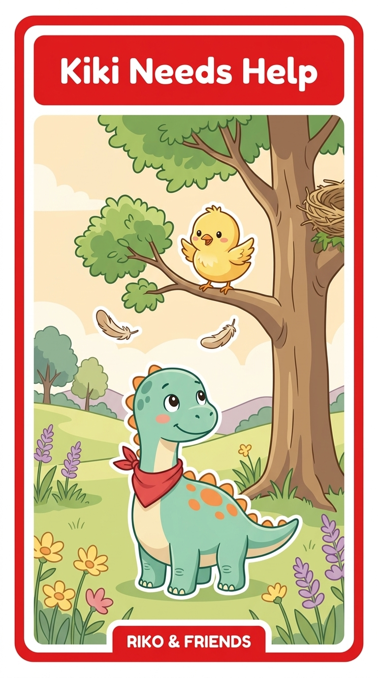 Riko Counts the Lost Eggs — Flash card sample