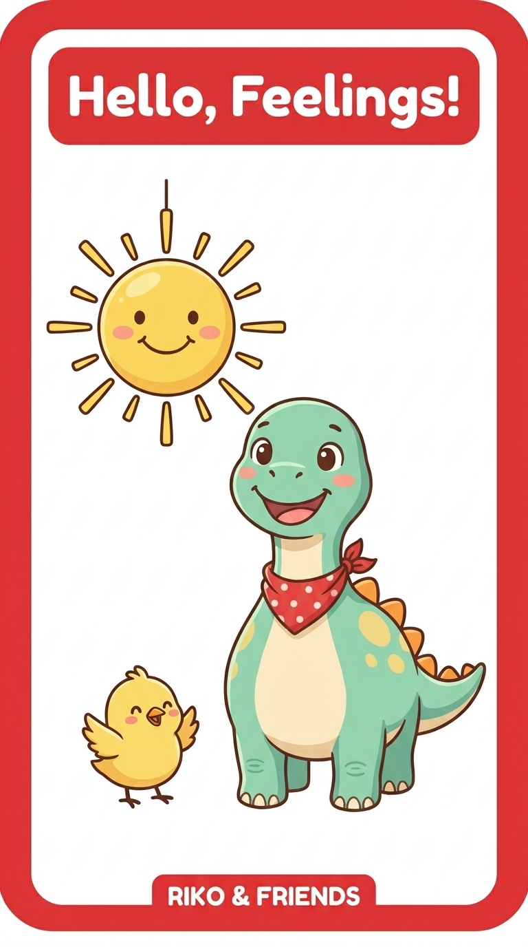 Riko's Feelings — Flash card sample