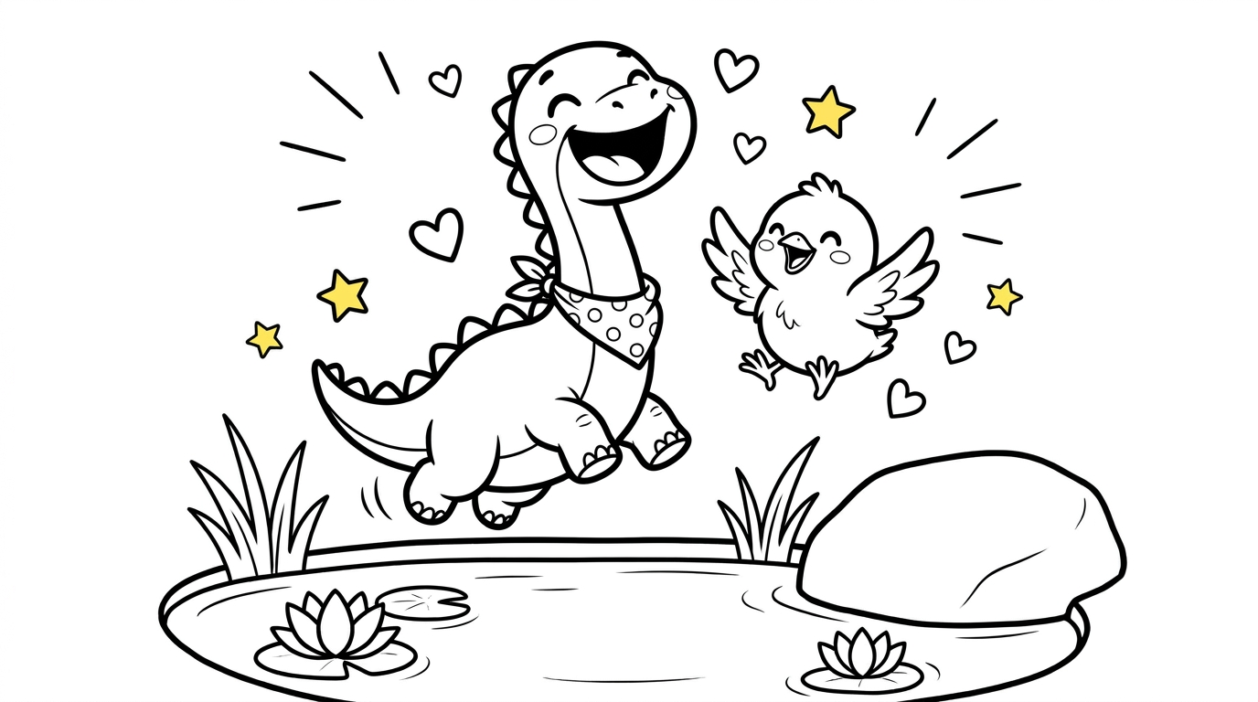 Riko's Feelings — Coloring page sample