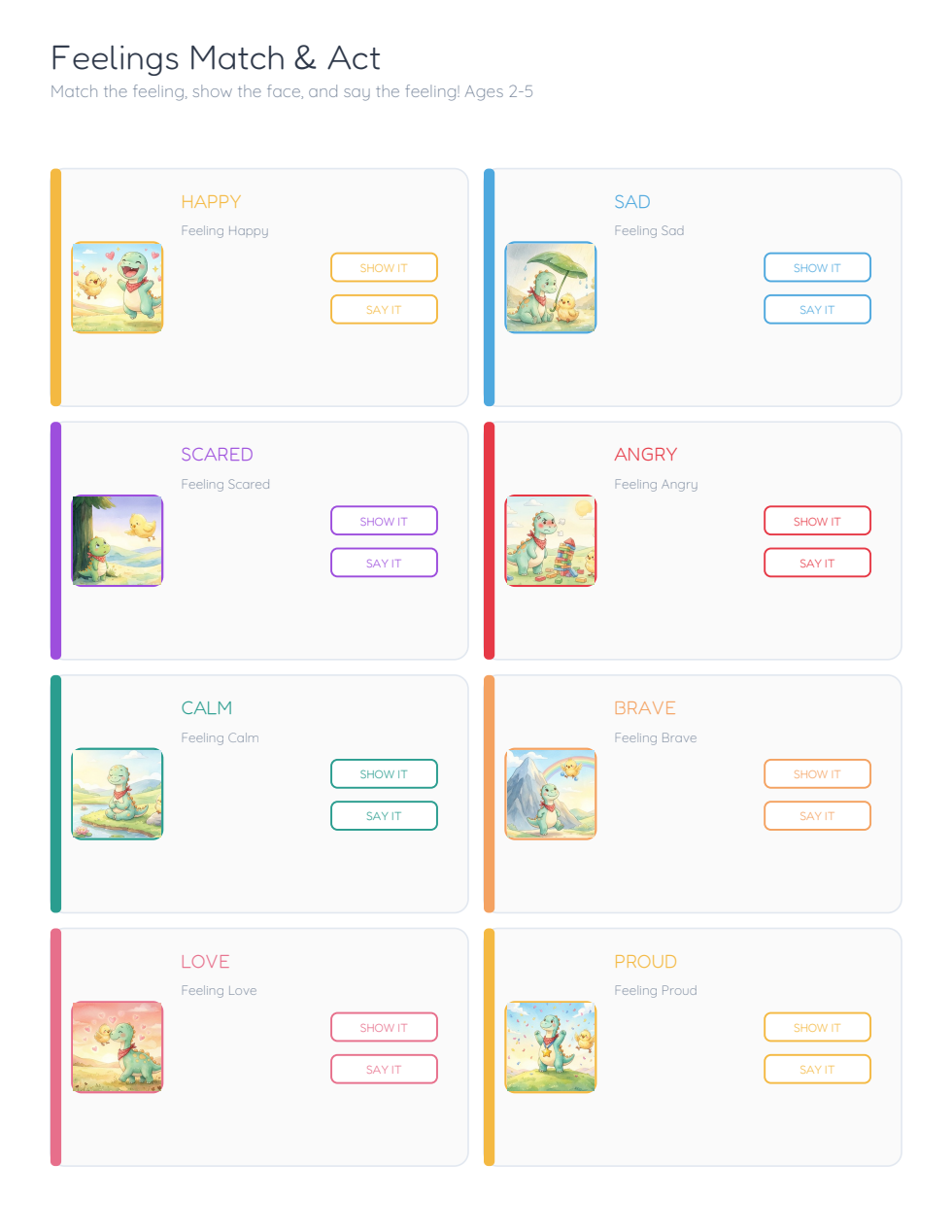 Riko's Feelings — Montessori activity sample