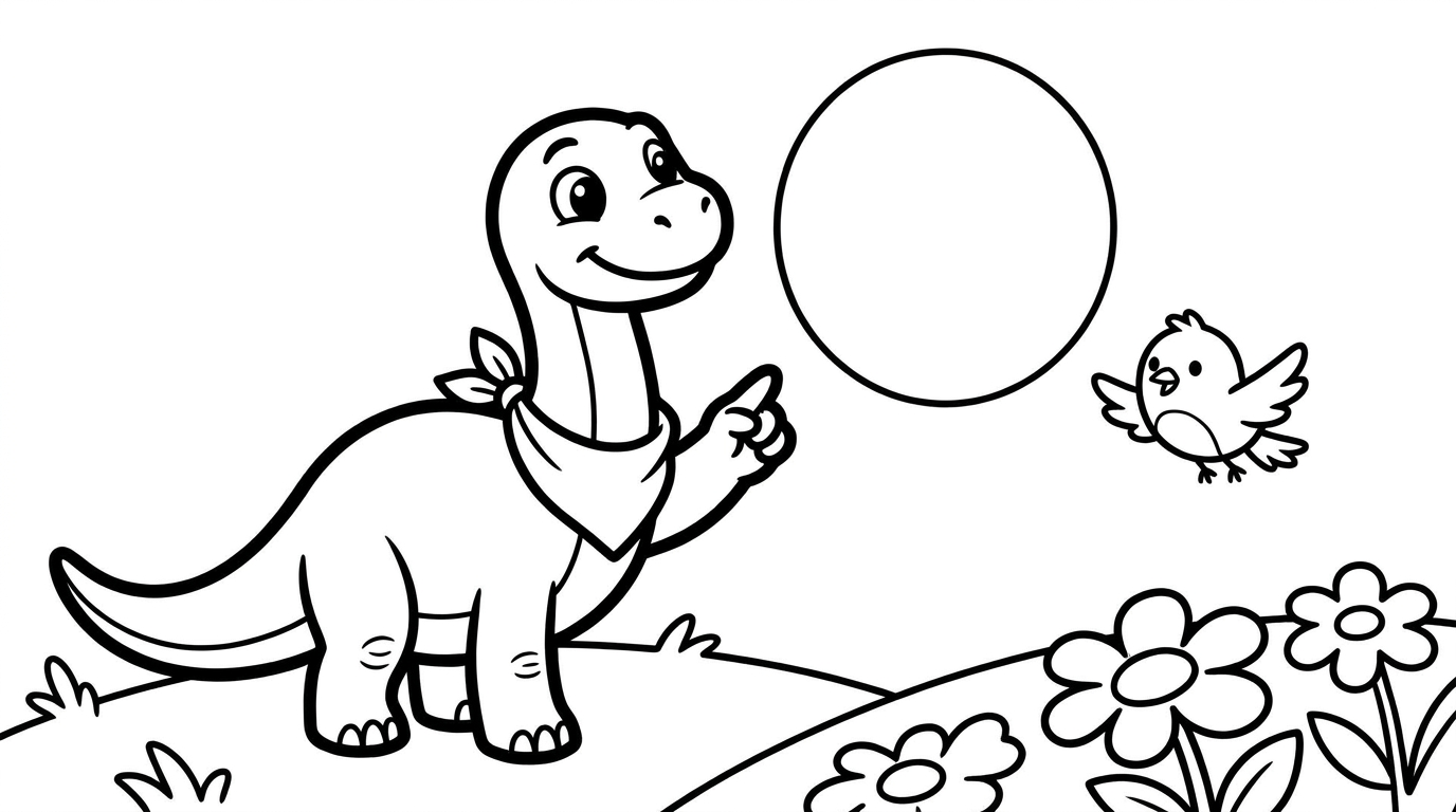 Riko Finds the Shapes — Coloring page sample
