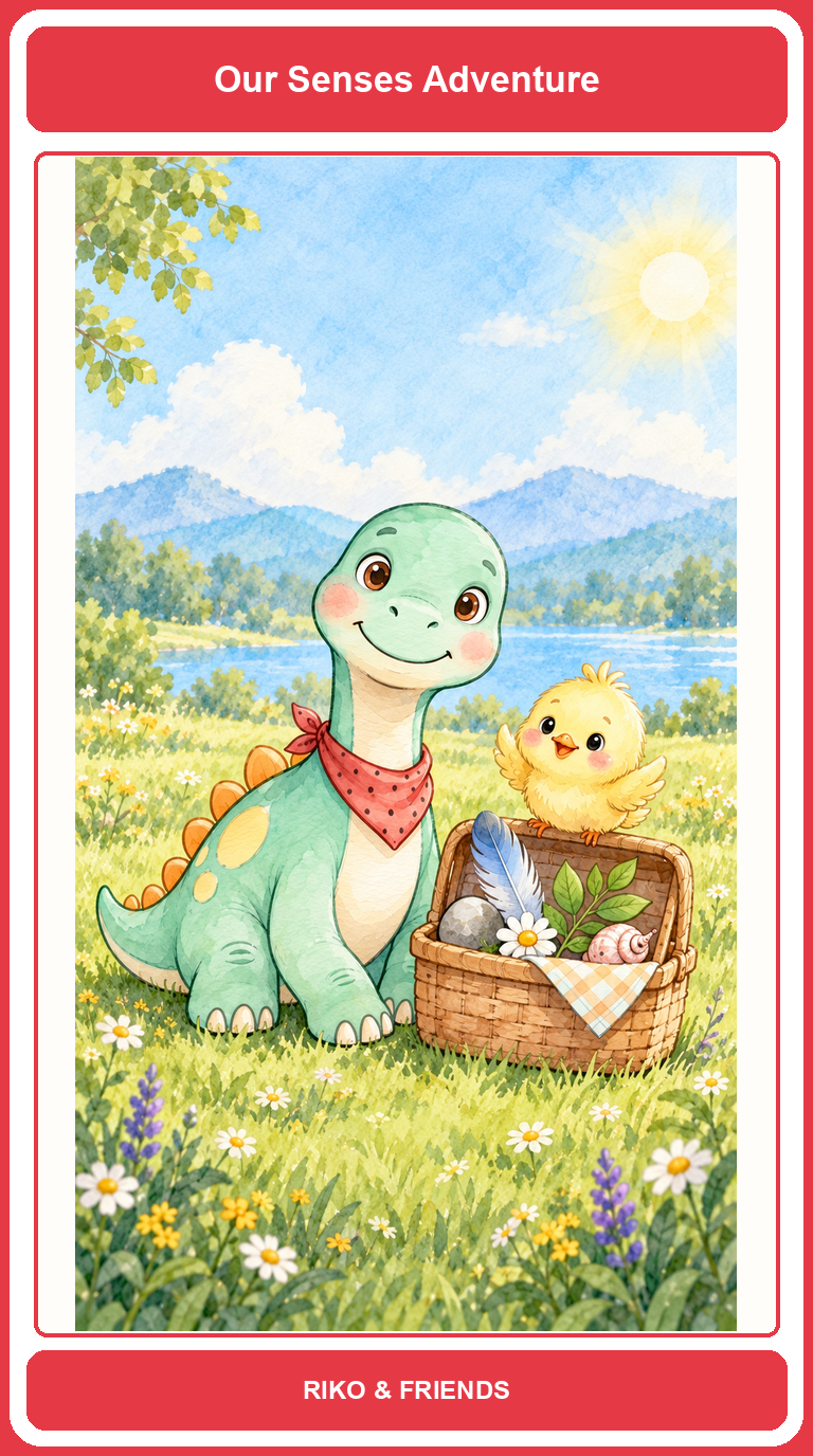 Riko's Five Senses — Flash card sample