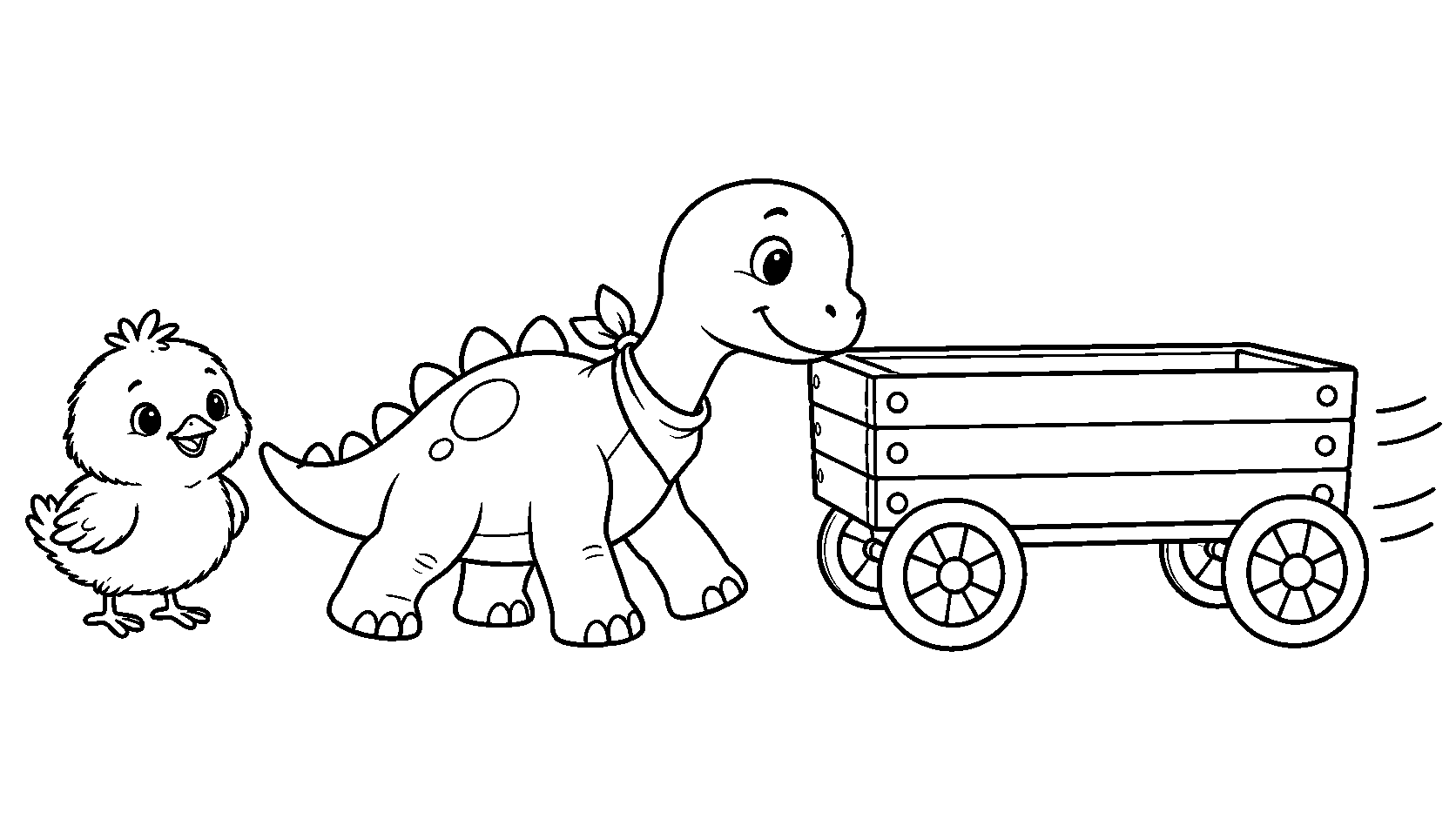 Riko & Kiki: Push or Pull? — Coloring page sample