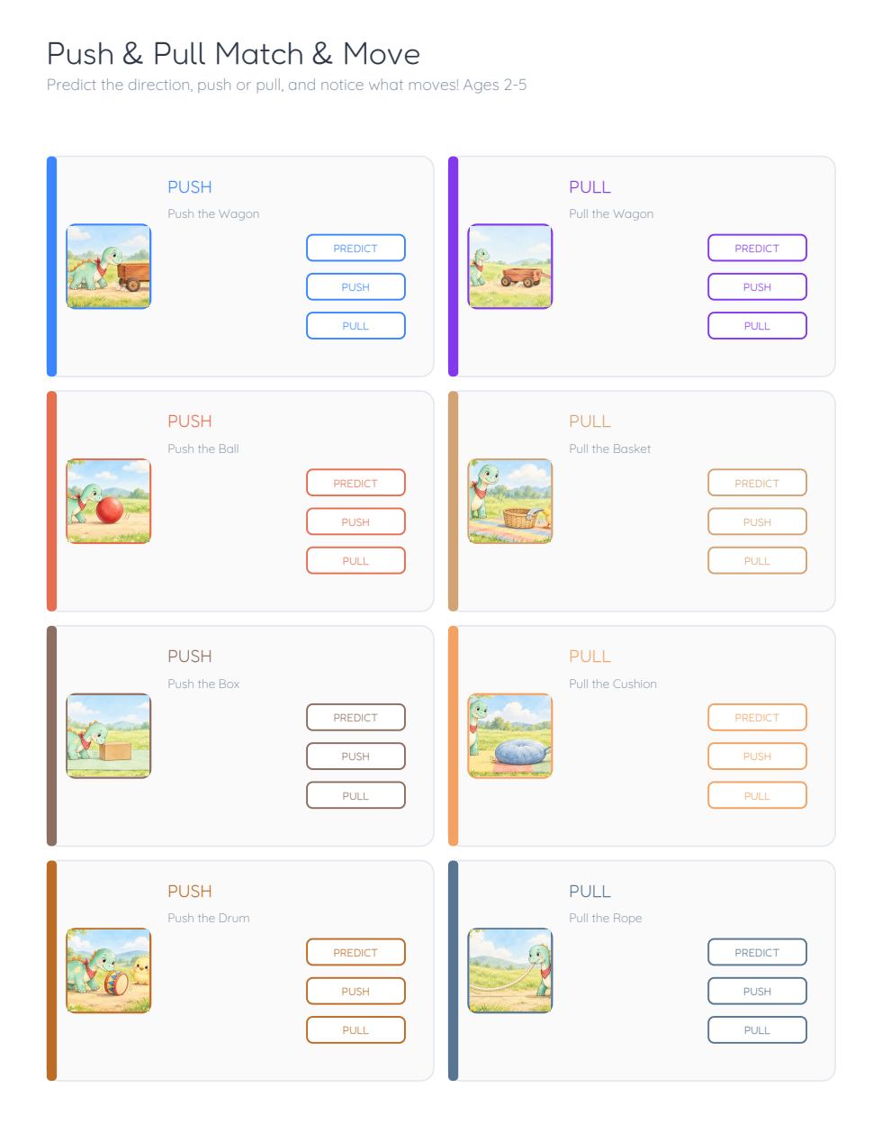 Riko & Kiki: Push or Pull? — Montessori activity sample