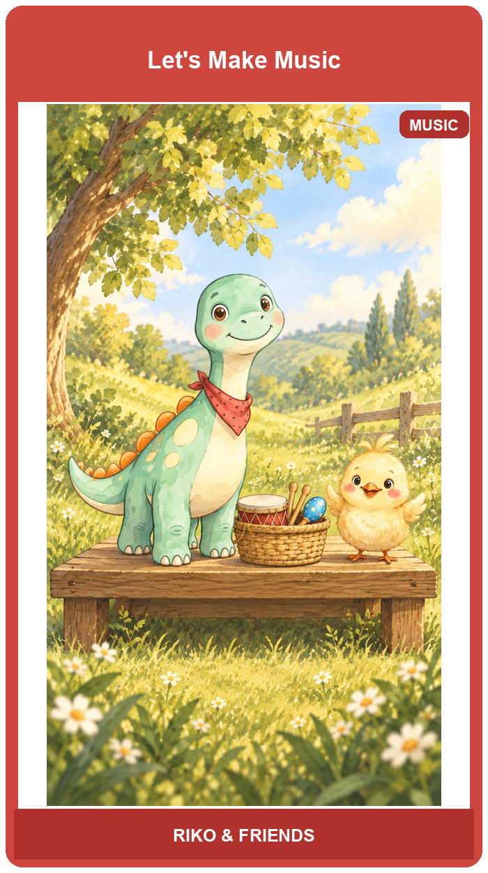 Riko's Little Music Parade — Flash card sample