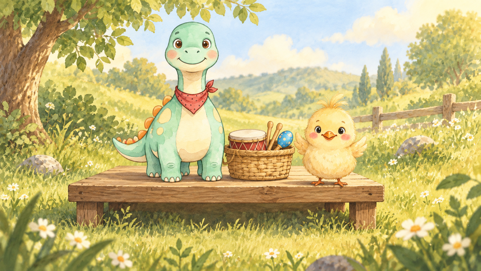 Riko's Little Music Parade — Story page sample
