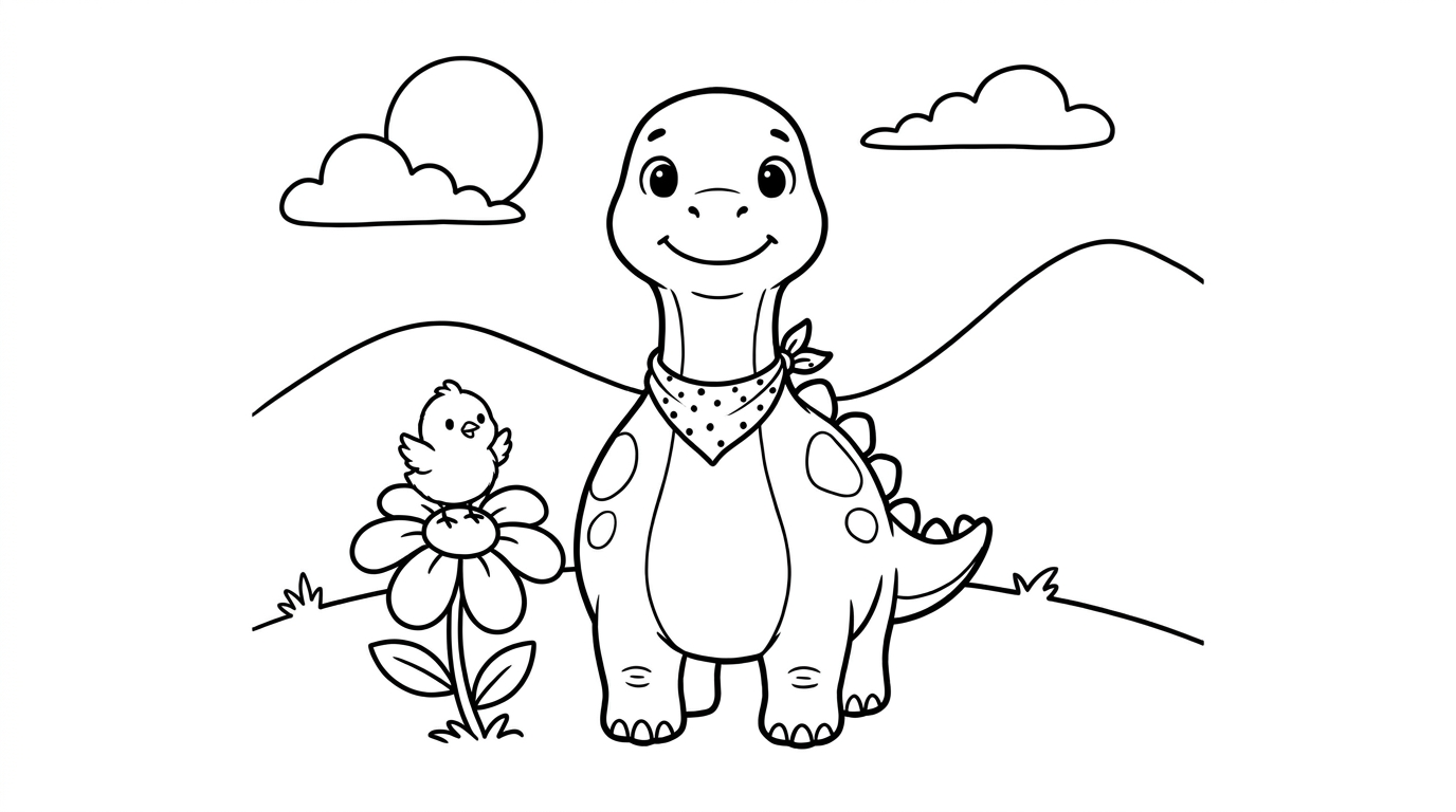 Riko's Opposite Day — Coloring page sample