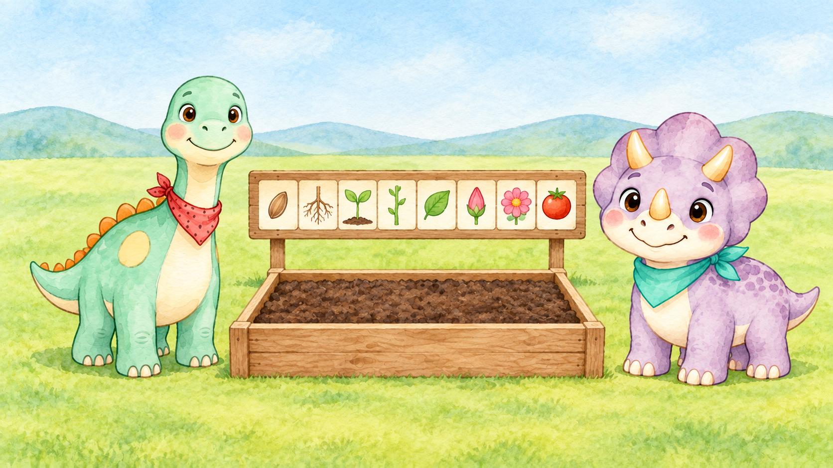 Riko & Tara Grow a Garden — Story page sample