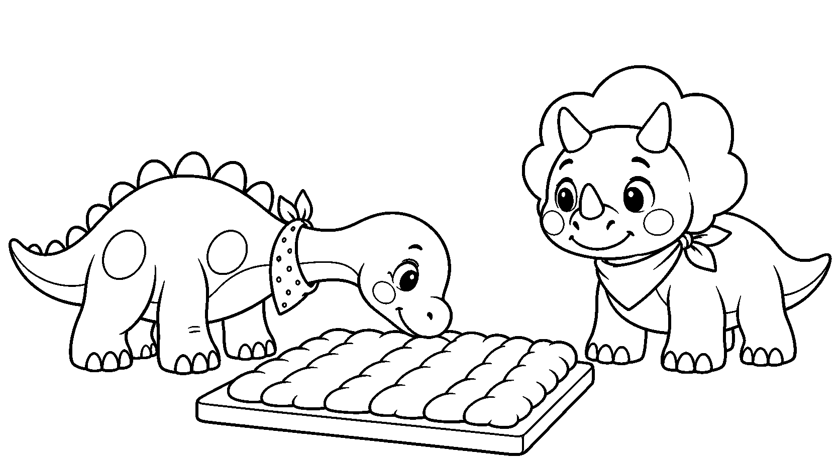 Riko & Tara: Rough or Smooth? — Coloring page sample
