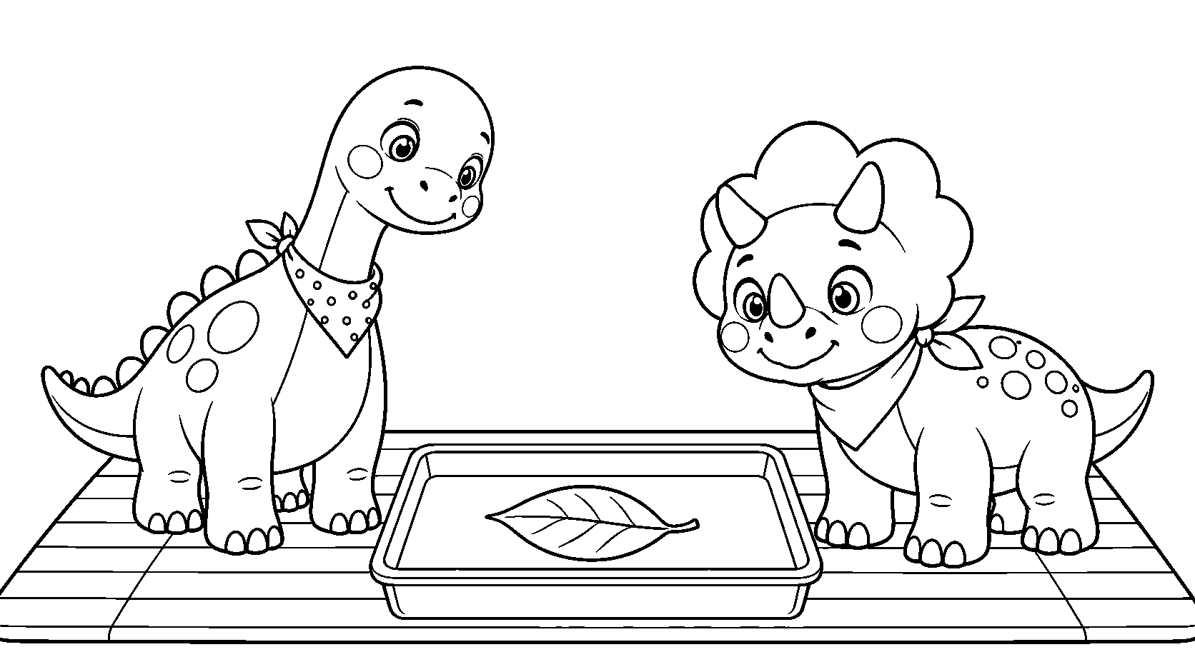 Riko & Tara: Sink or Float? — Coloring page sample