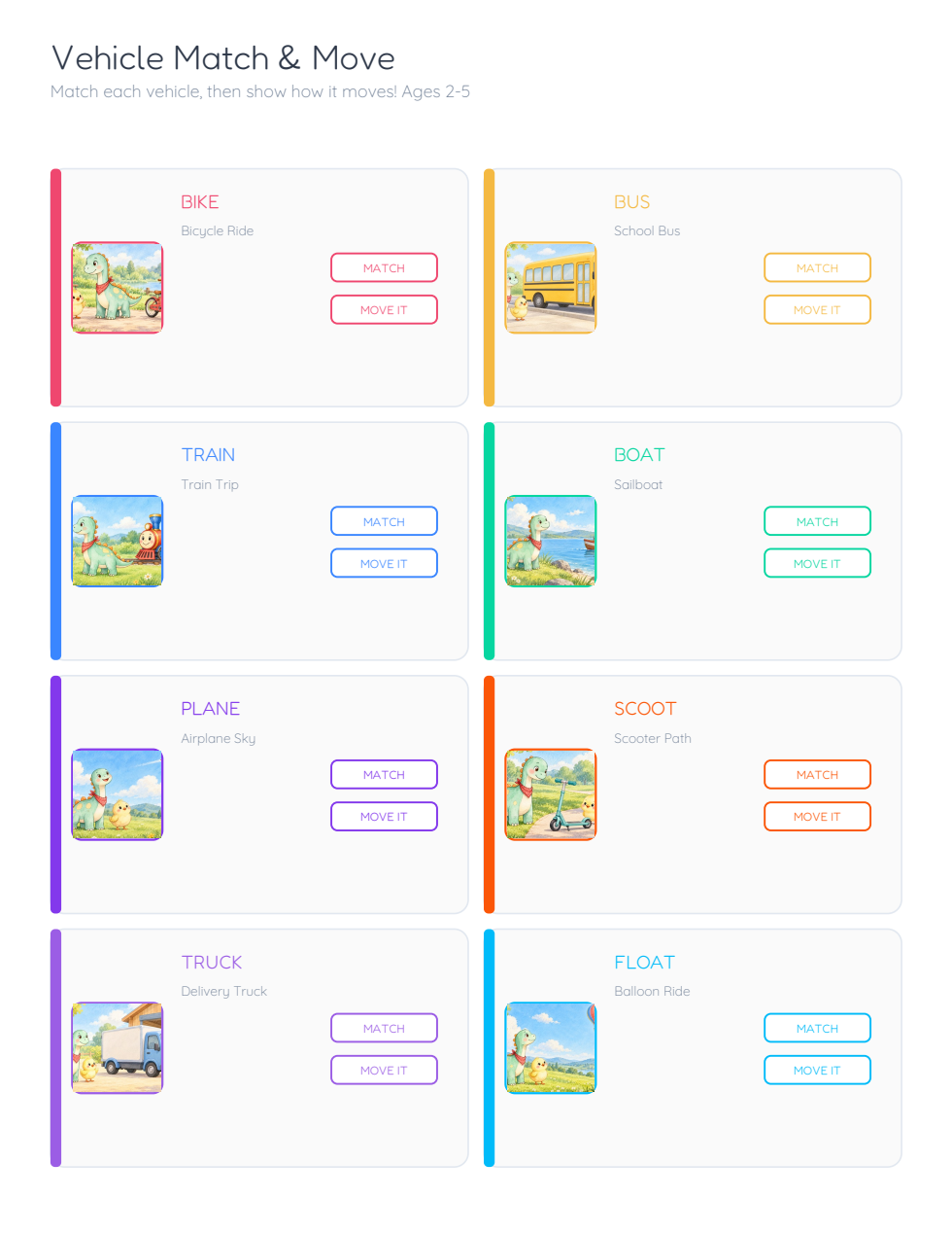 Riko Rides Through Town — Montessori activity sample