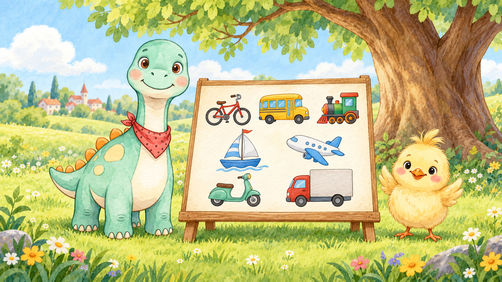 Riko Rides Through Town — Story page sample