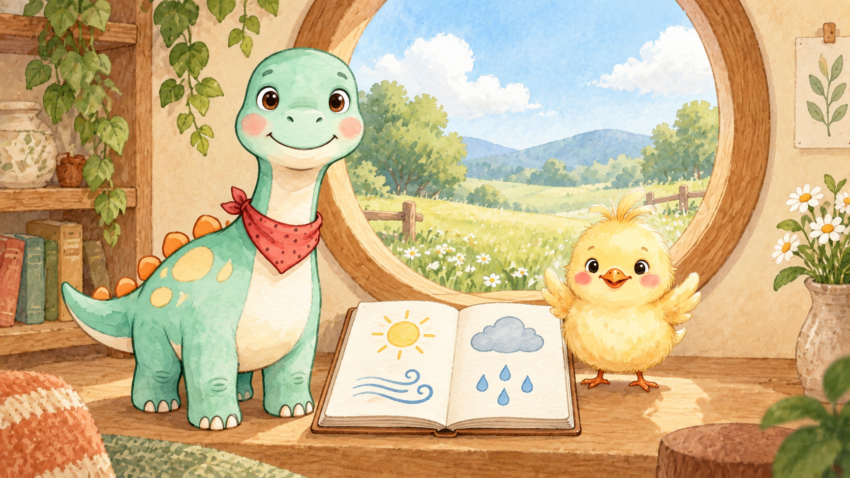 Riko's Little Weather Watch — Story page sample